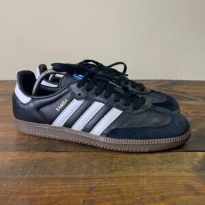 Adidas Samba Low B75807 Black White Gum Athletic Soccer Casual Men's Size 8